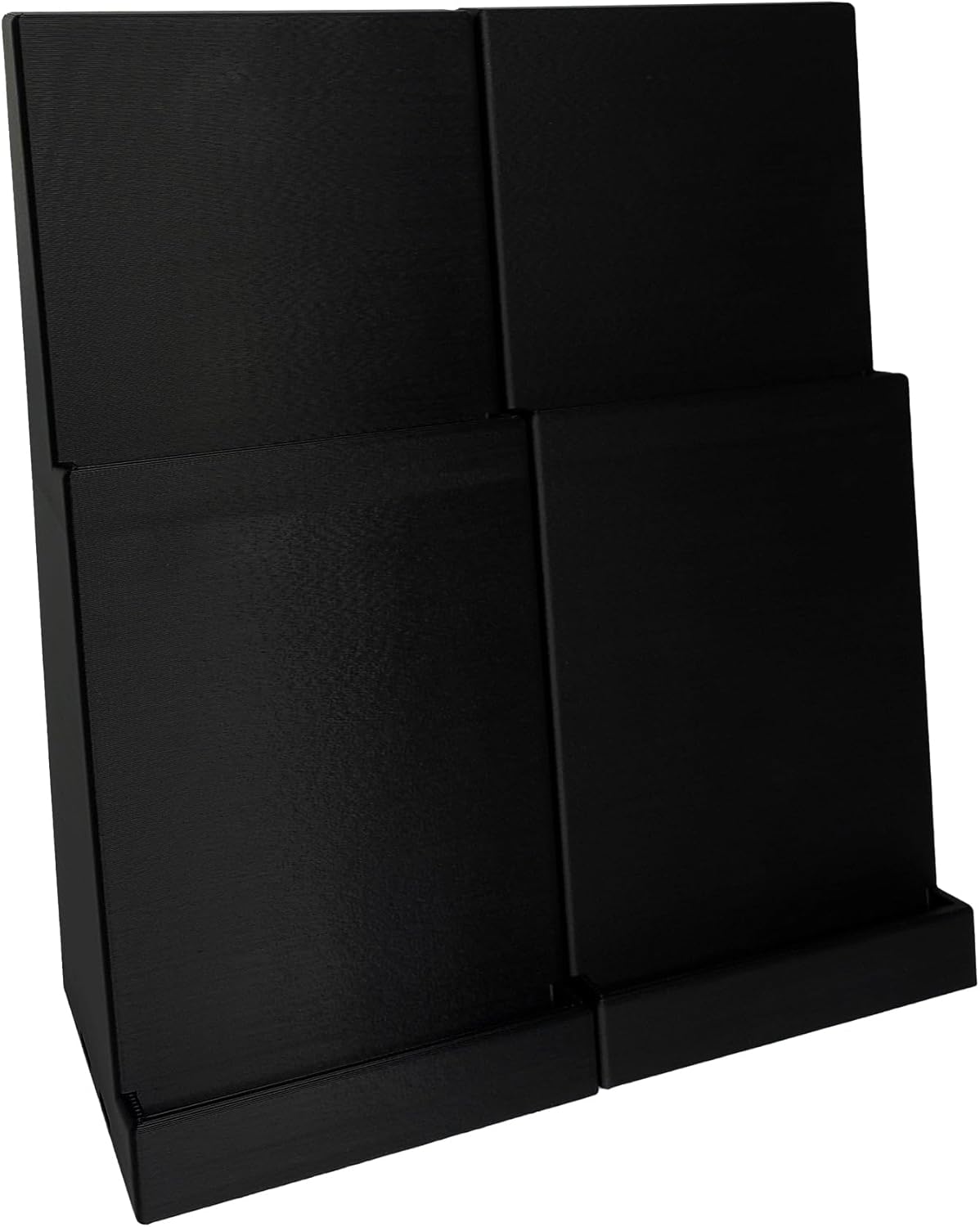 EnderToys Graded Card Display Stand (2 Pack) (2 Tier) (Black) - Compatible with PSA, Beckett, and CGC