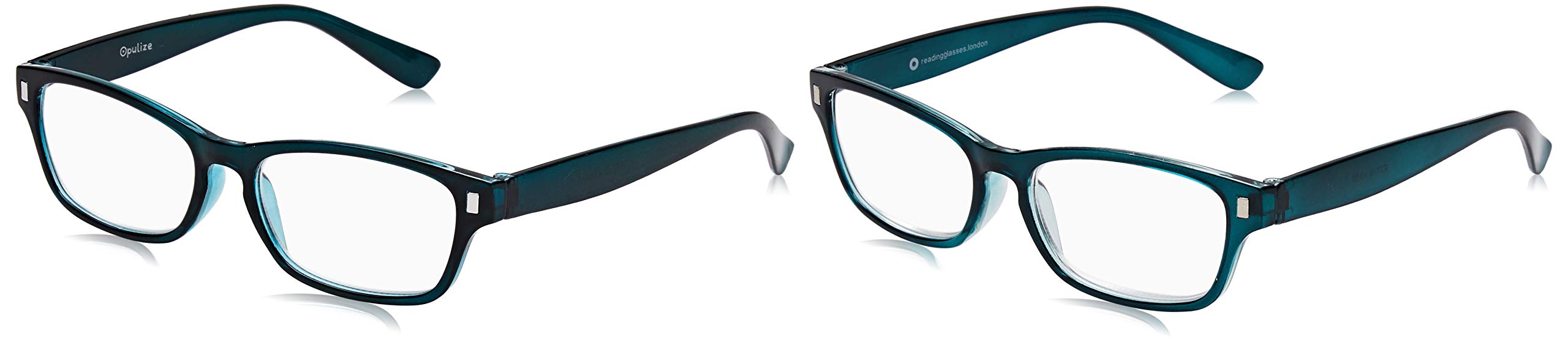 The Reading Glasses Company Aquamarine Readers Value 2 Pack Mens Womens RR77-Q +3.50