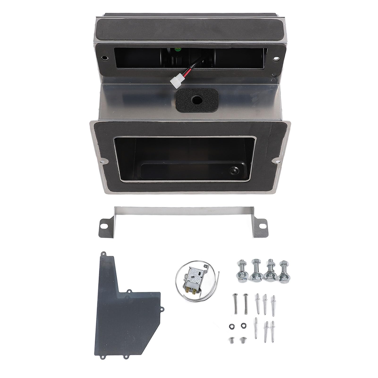 Aramox Skrzynka Aluminiowa Nagrzewnicy AC, Skrzynka Zamienna Nagrzewnicy AC, zespół do T600 T660 T800 W900B W900L z wytrzymałą aluminiową dmuchawą 12