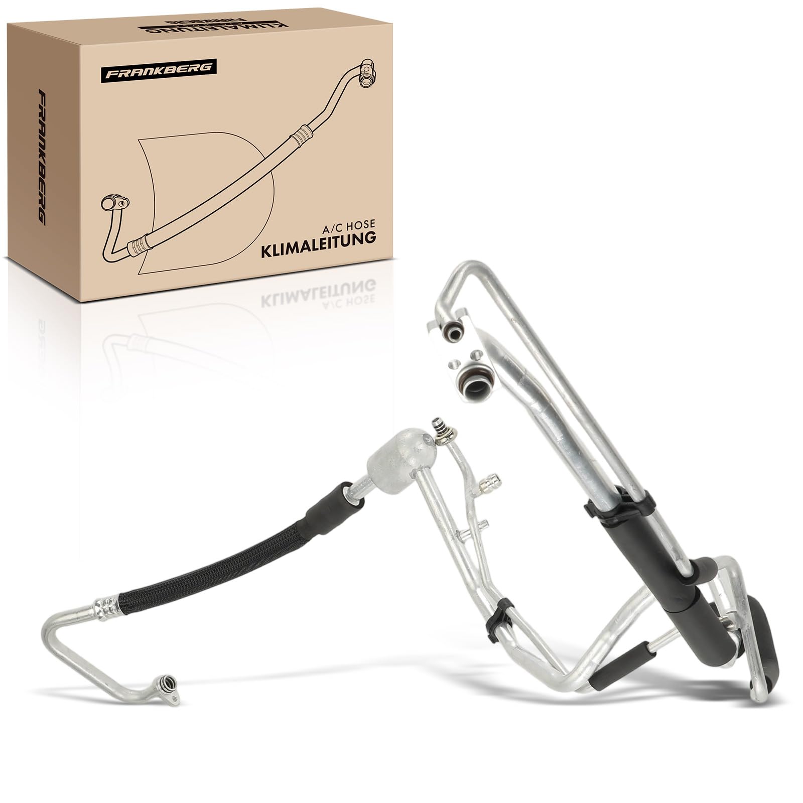 Frankberg Tubería de alta/baja presión aire acondicionado | KTT160135; Compatible con: VF7 nervioso, Expert Box VF3A VF3U VF3X, Plataforma/chasis inestable