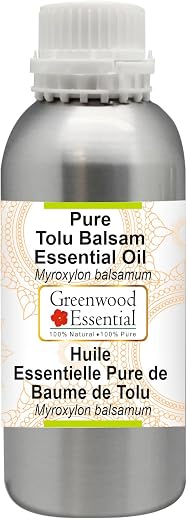 Greenwood Essential Tolu Balsam Essential Oil (Myroxylon balsamum) Pure | Viscous Texture | Rich Aroma | Unisex | All Skin...