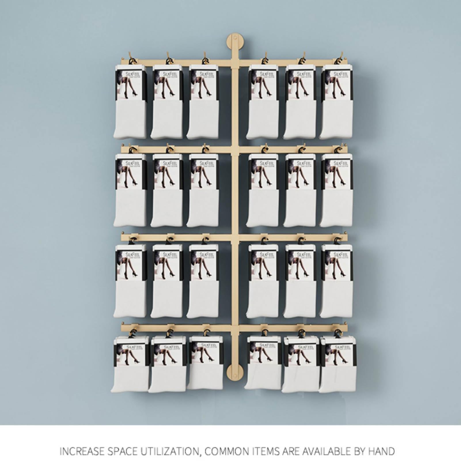 Wandmontierter Schmuck-Organizer für Schlüsselanhänger, Ohrringe und Socken, platzsparender Verkaufsständer für Geschäfte, Ausstellungen, Einkaufszentren