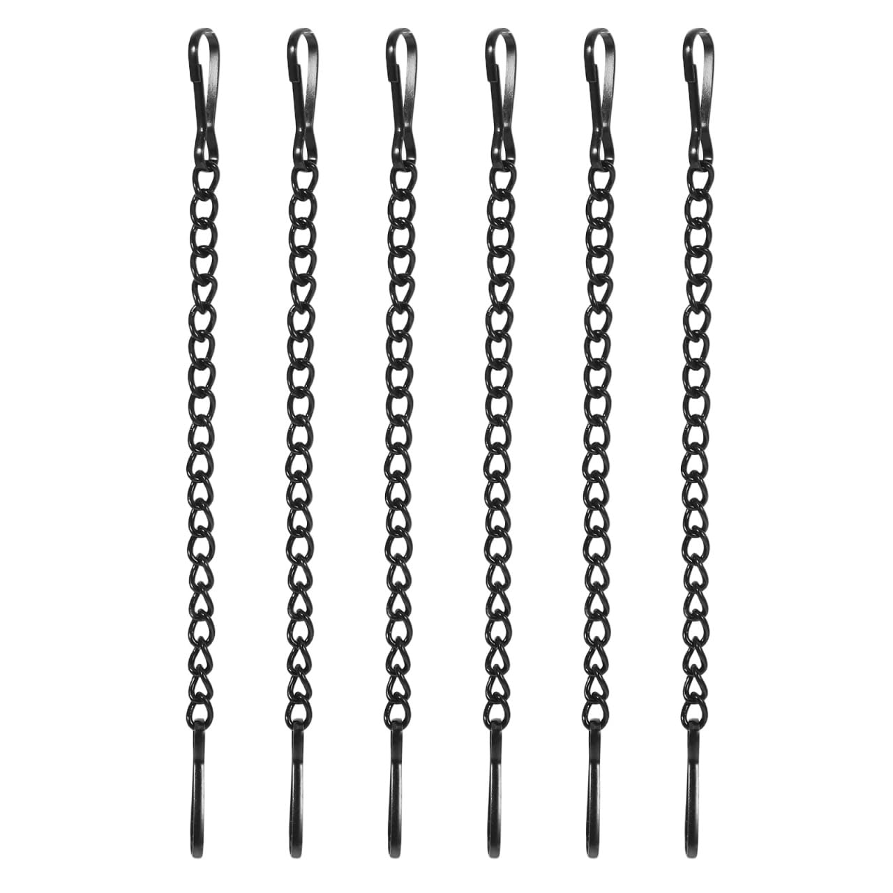 Cadenas colgantes de metal resistente con ganchos para indicadores de seguridad, 10cm