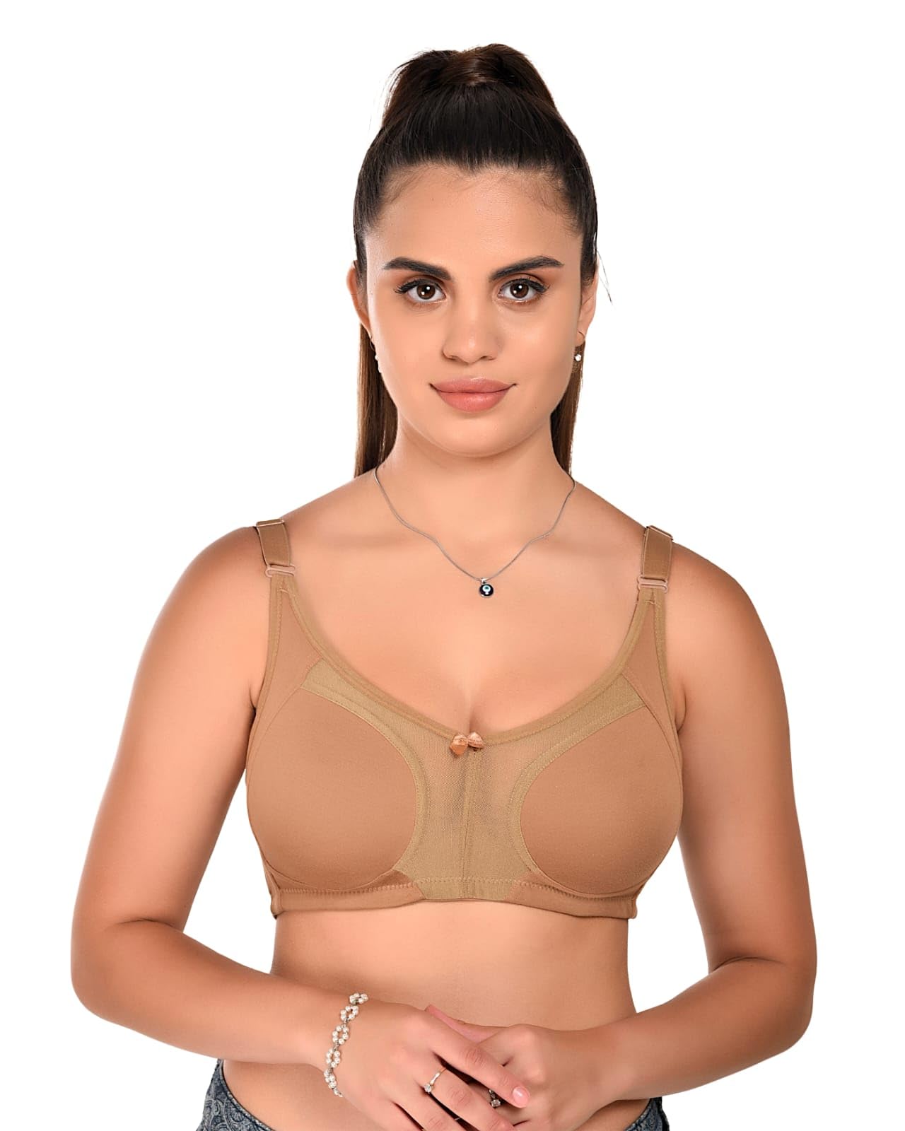 Women’s Minimizer Bra Full Coverage Non-Padded Wire-Free Adjustable Straps Bra for Women-picture-11