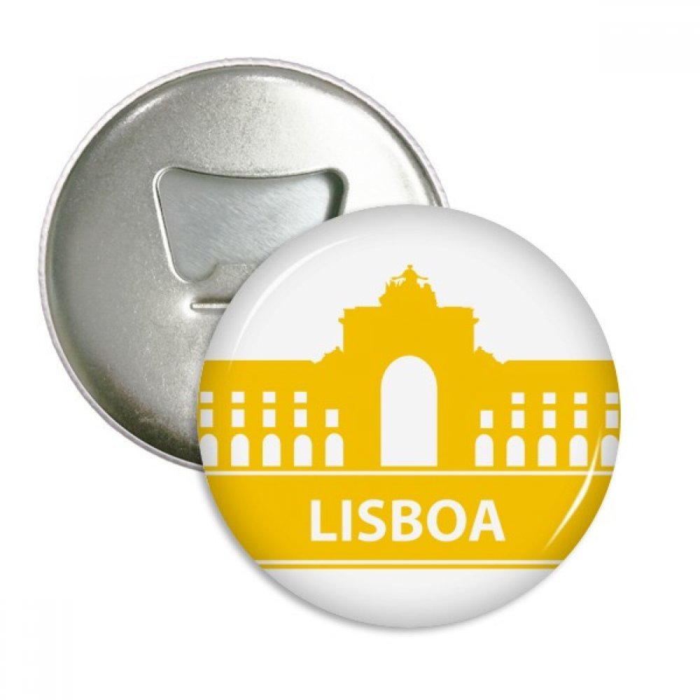 Aimant de réfrigérateur Lisbonne Portugal lot de 3 badges cadeau souvenir