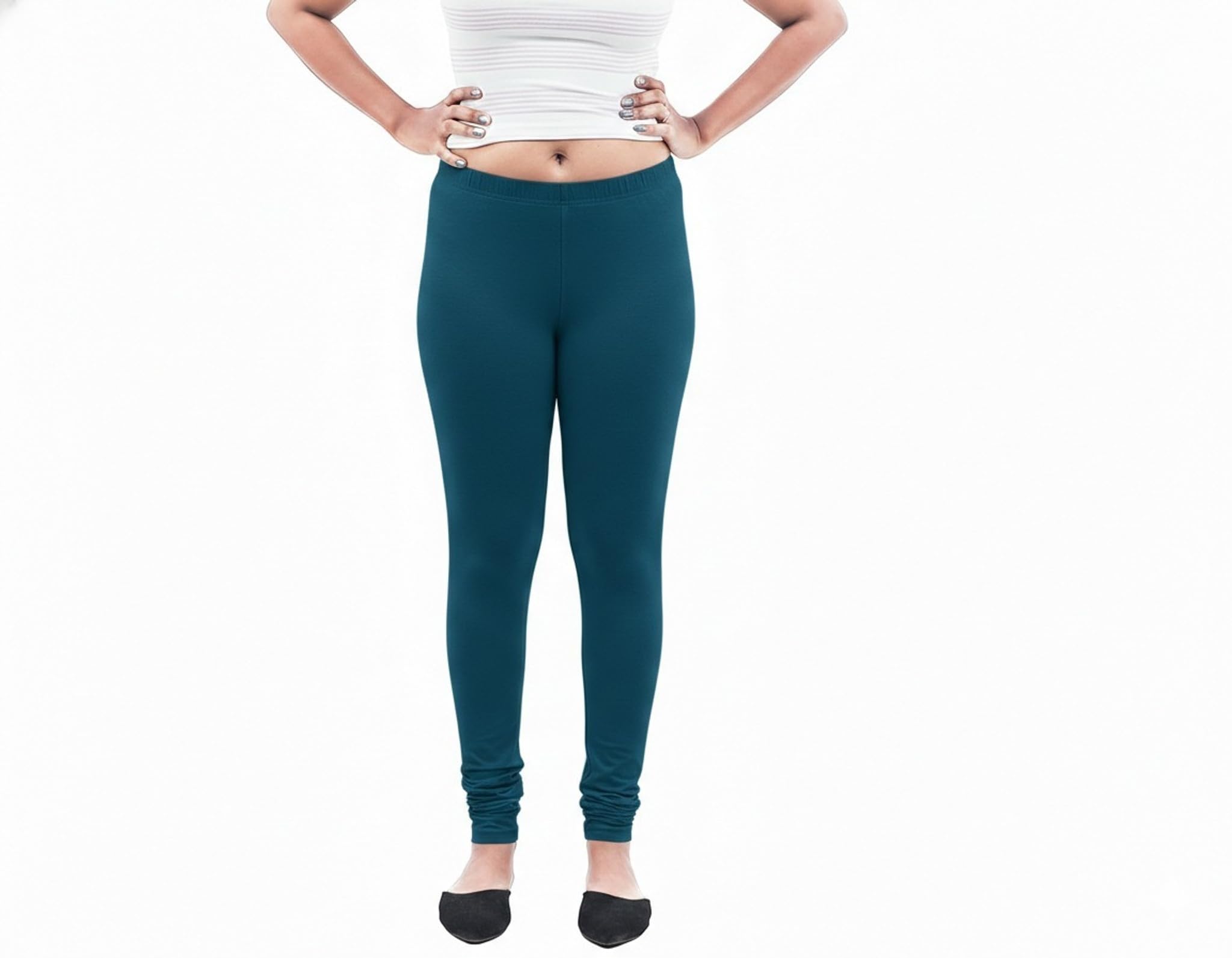 Bigtees Women's Full Length Leggings | High Rise Stretchable Cotton Blend Solid Tights for Gym, Yoga, Running, Casual Wear & Daily Use-picture-11