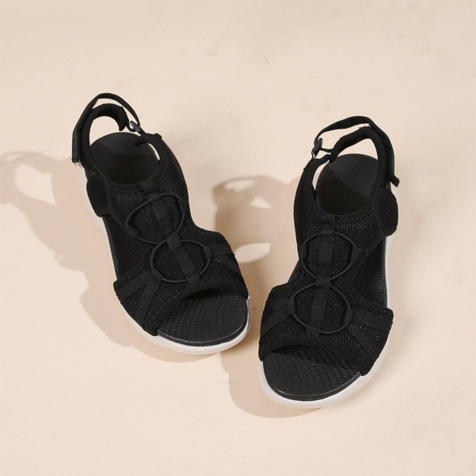 Generico Sandali Donna Sandali Comode Senza Tacco Punta Apertaestive Antiscivolo Scarpe Comode Donna Leggeri Chic Casual Sandalo Elegante Per Viaggio