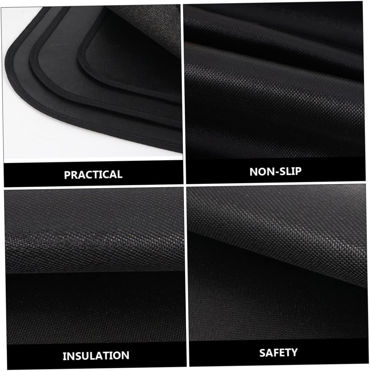 HANABASS Outdoor Fire Resistance Mat Foldable Heat Insulated Pad for Camping BBQ Lightweight Portable Fireproof Blanket Durable Easy to Protection for Decks Patios