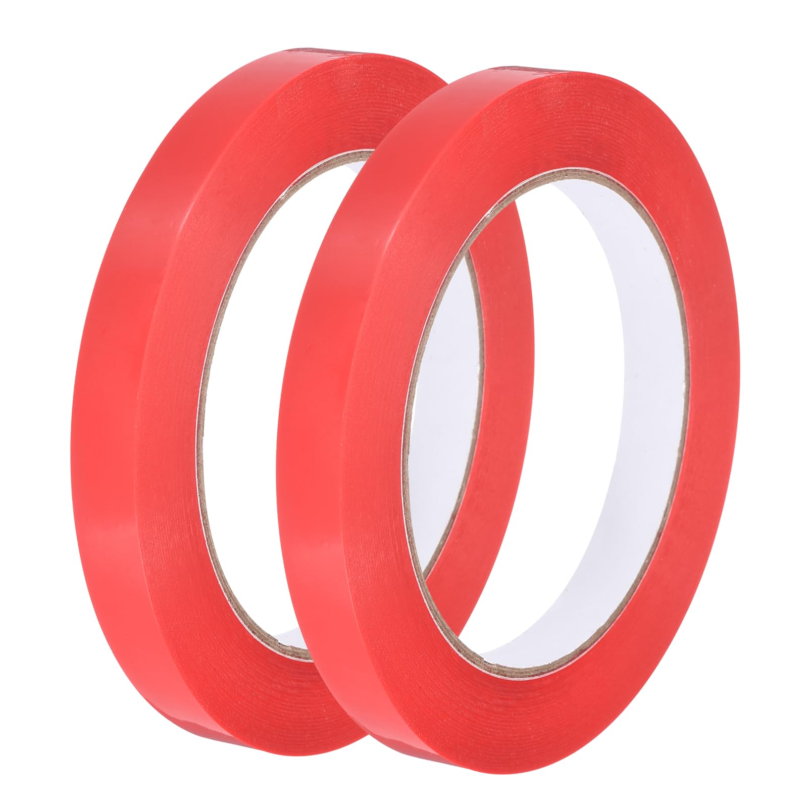 PATIKIL Bag Sealing Tape, (12mm x 100m/109 Yard, Red) (2 Pcs), Poly Plastic Bag Sealer Tape, Suit for - Wrapping/Packaging/Vegetables Meat Storage/Shop โ image 1
