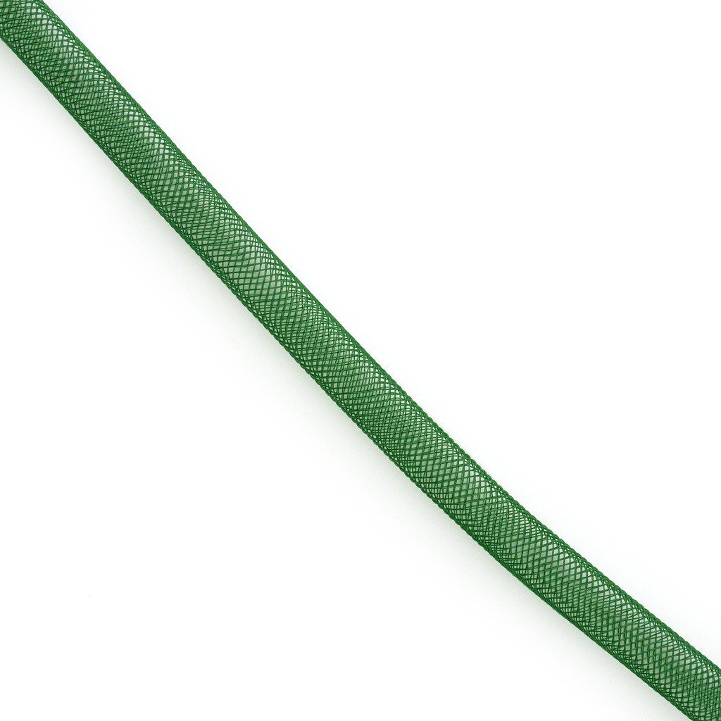 HAND ® Tubular CRIN Emerald Green Elastic Lightweight Millinery Trim - Diameter 8 mm Appx 30 Meters per Pack