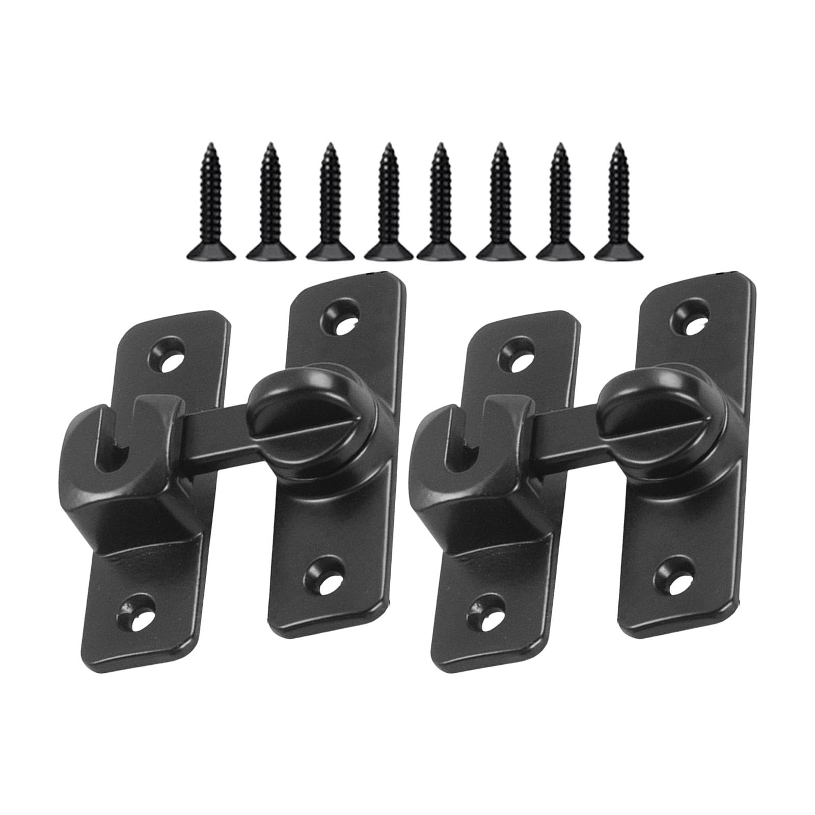 2pcs Without Perforated Sturdy Aluminum Alloy Door for Secure Privacy in Homes Hotel and Offices Supplies Security Door Buckles