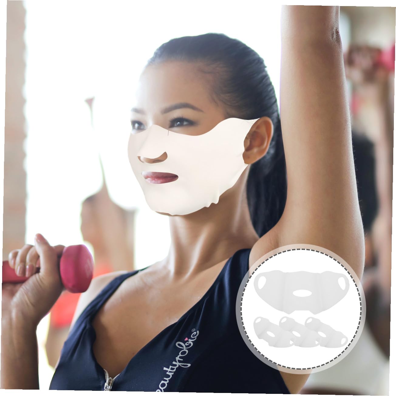 BESPORTBLE 12 Pz Maschera Gel Per Il Viso Copertura Per La Protezione Del Viso Maschera Per Il Viso in Gel Prodotti Skincare Viso Cover Protettiva Tessuto Elastico