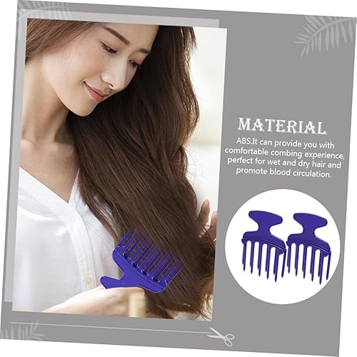 Miniatura 2 de Beavorty 2 unids peine de plástico palillos de dientes rizado herramientas de pelo portátil cepillo de pelo púas para el pelo para las mujeres