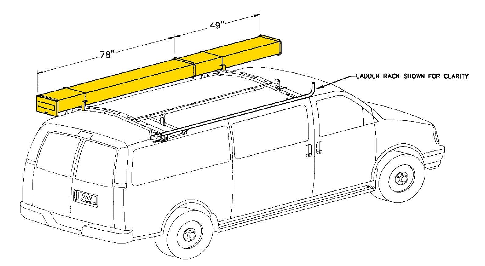Adrian Steel 80-2, Conduit Kit, 10w x 6.3h x 150d, Multiple Vehicles