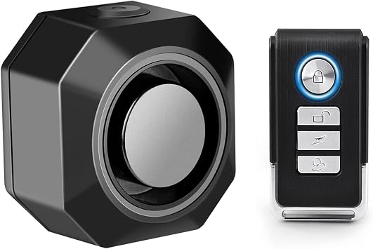 Uzaktan Kumandal  Bisiklet Alarm , 110dB H rs zl a Kar  Araba Alarm  Kablosuz Titre im Hareket Sens r , Motosiklet Bisikleti i in Su Ge irmez Bisiklet G venlik Sistemi, USB-C  arj Edilebilir Ebike