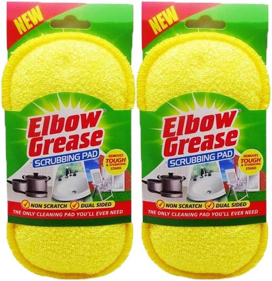 Elbow Grease No Scratch Dual Sided Abrasive Polyester Scrubbing Cleaning Pad (2 Pads)