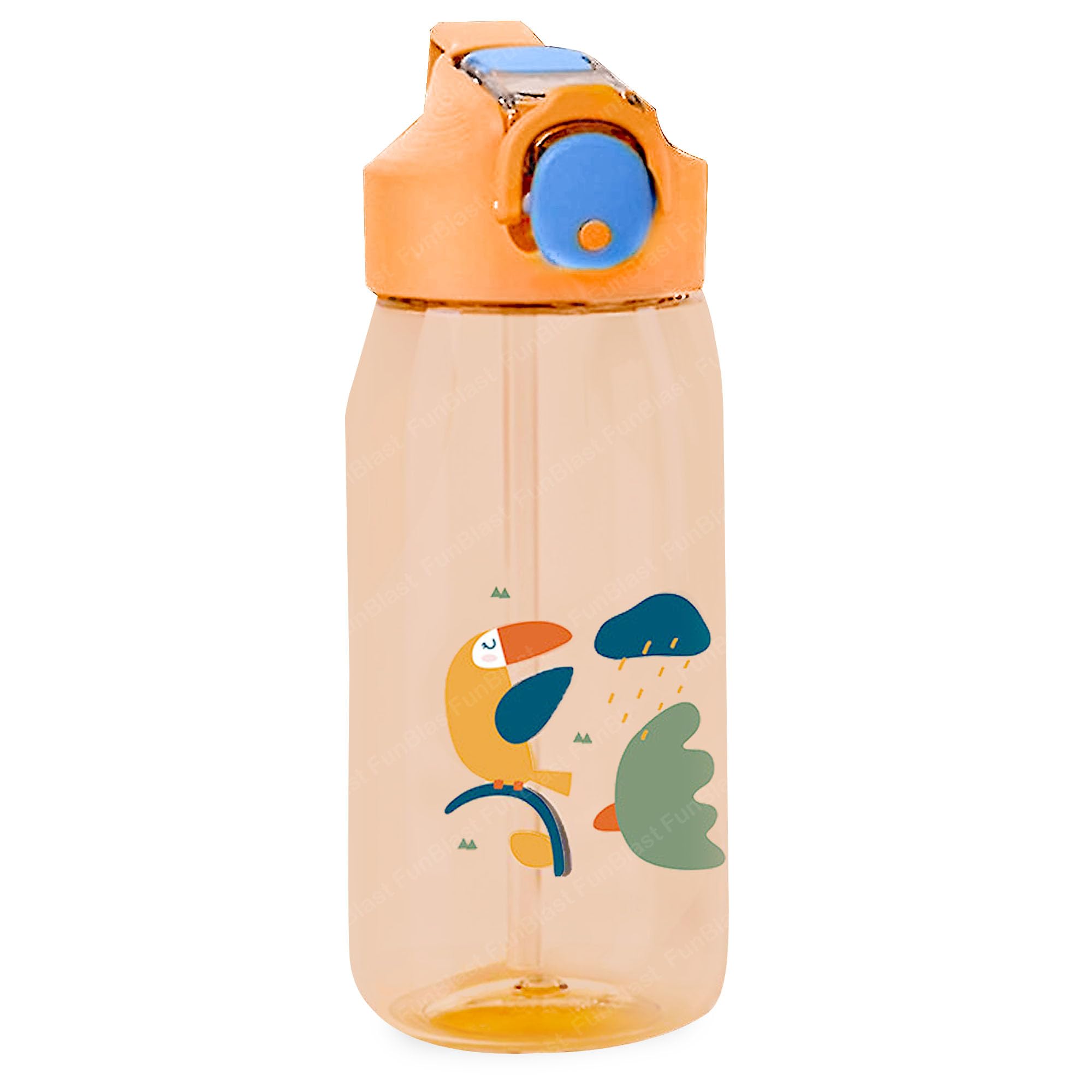 FunBlast Cute Water Bottle with Sipper, Water Bottle for kids, Sipper Bottle for Kids - Anti-leak Cartoon Kids Water Bottle for Kids (550 ML) (Bird) - Tritan, Pack of 1, Multicolor (B09QHTYWX1) Amazon Price History, Amazon Price Tracker