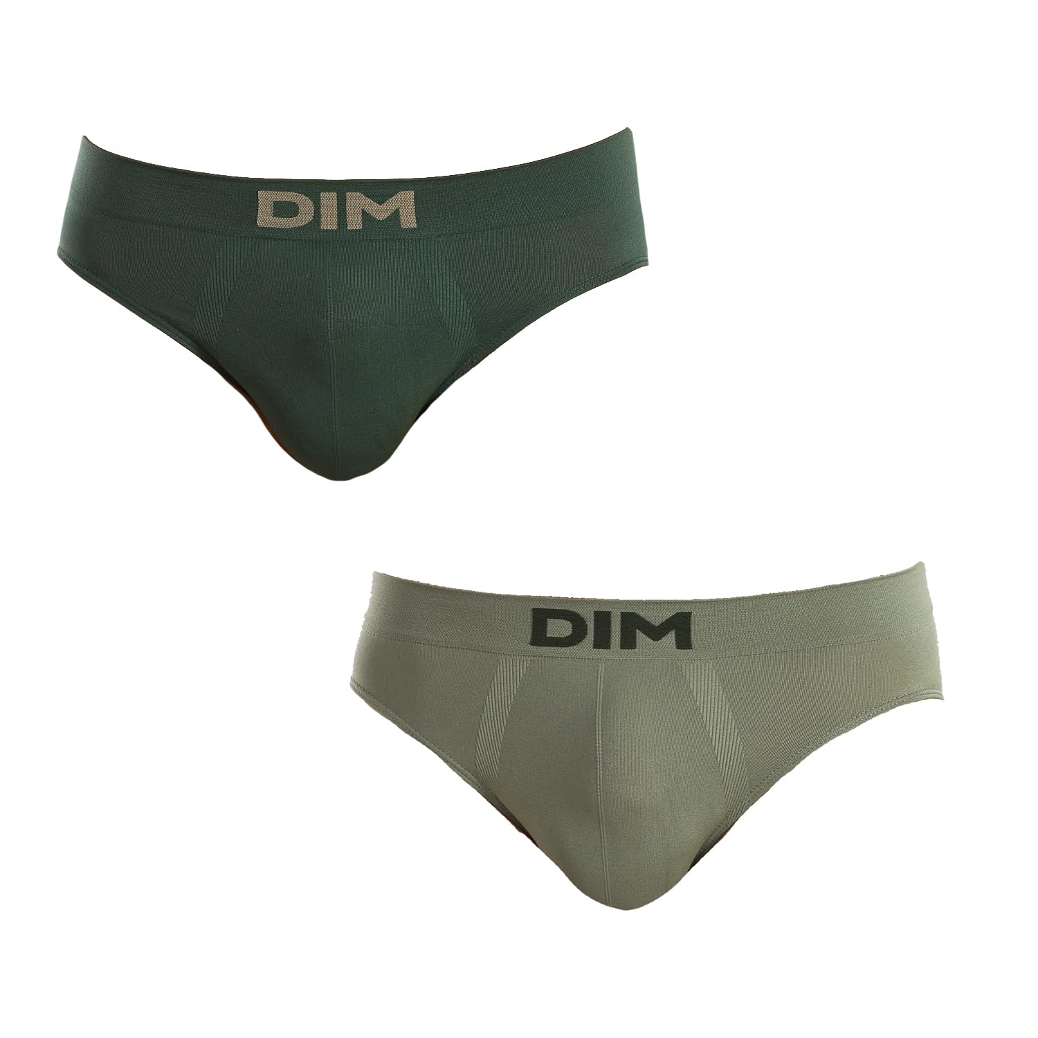 DIM Men's Micro Seamless x2 Brief, Jade Green/Jungle Green, L