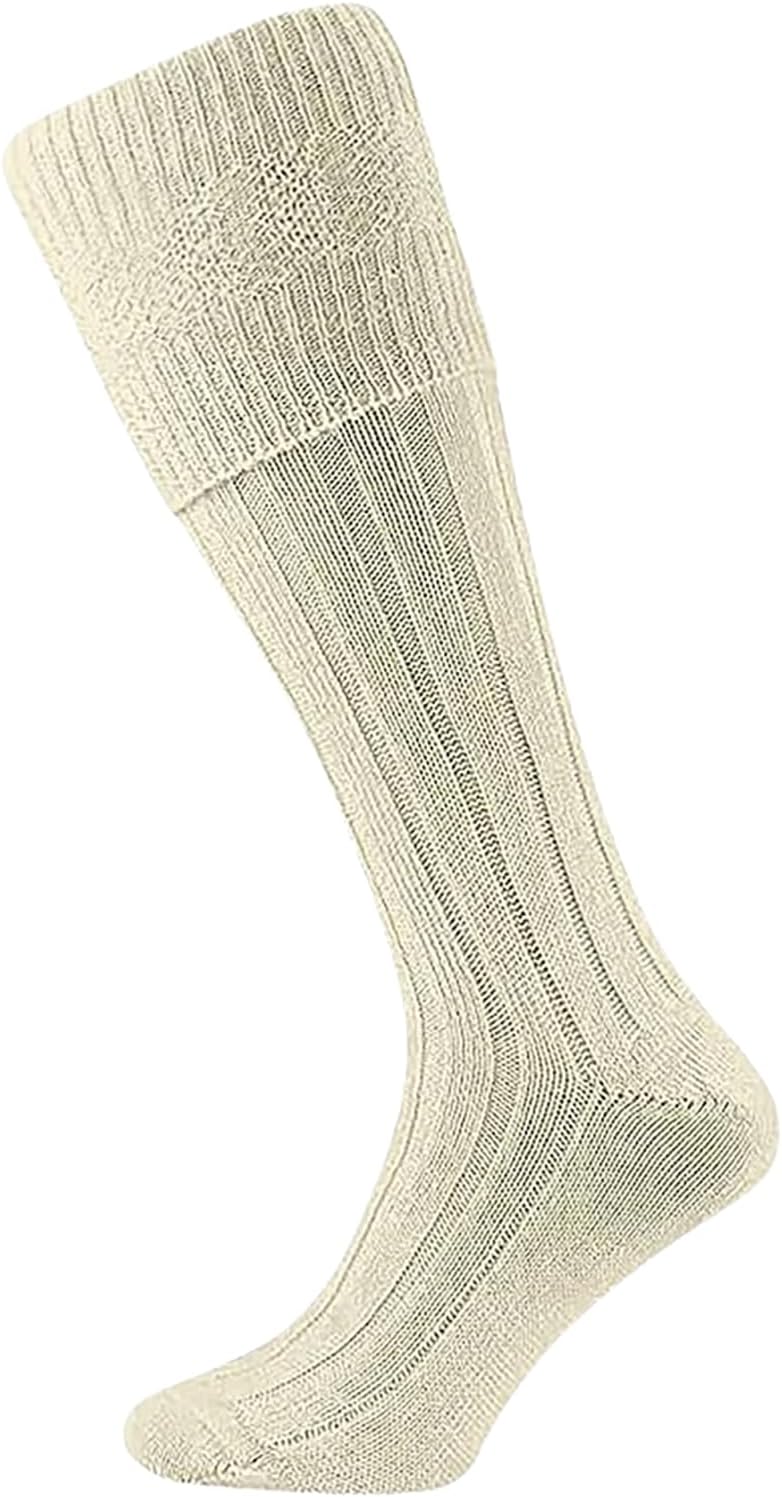Mens Traditional Scottish Highland Wear Comfortable Long Wool Kilt Hose Wedding Hogmanay Socks UK Size 6-11 EU 39-45