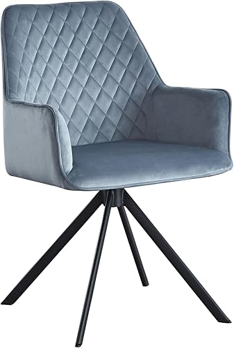 Silla decorativa contemporánea tapizada de terciopelo, silla de comedor con respaldo tapizado para el hogar, cocina, sala de estar, oficina, color