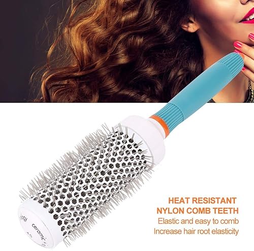 Miniatura 4 de GOTOTOP Cepillo de pelo redondo con aceite marroquí - Rodillo de tubo de aluminio y herramienta de peinado