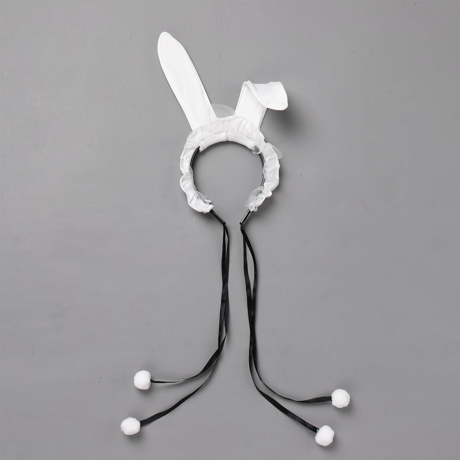 ABAFIP Women's Cute Cosplay Outfits Kawaii Anime Role Play Cow Kitten Ear Headband Stockings Ruffle Mini Dress set