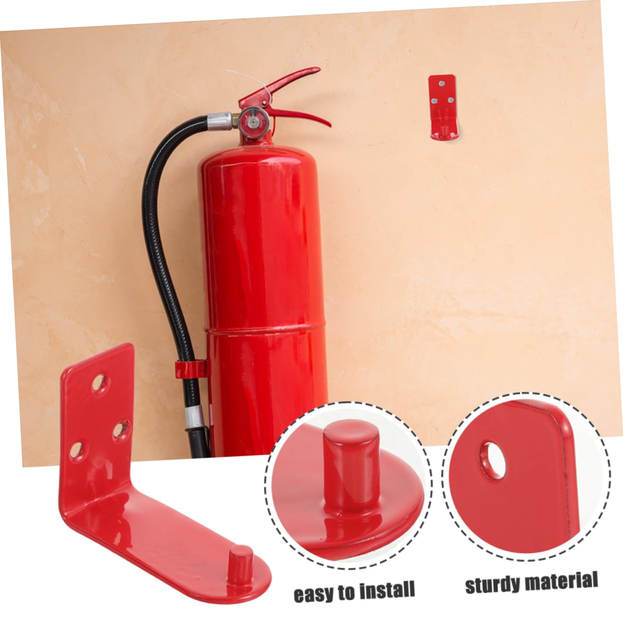 Angoily Piezas Gancho Para Extintor Extintor De Incendios Estante Colgante Extintor De Incendios Colgador De Pared Estante Para Extintor De Incendios Soporte Para Extintor Gancho De