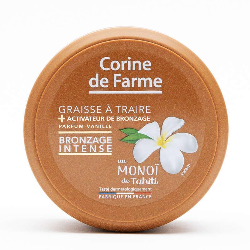 Corine de Farme - Acelerador del Bronceado con Activadores, Fragancia Vainilla - Monoi de Tahití - Sin Autobronceador - Pieles Morenas/Ya Bronceadas - 150 ml