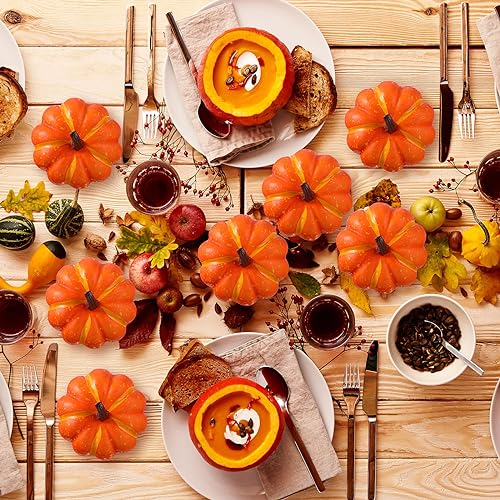 Liliful 48 Pack Artificial Pumpkins Fall Harvest Decor Foam Pumpkin 4 Inch by Liliful - Used condition - Image 3