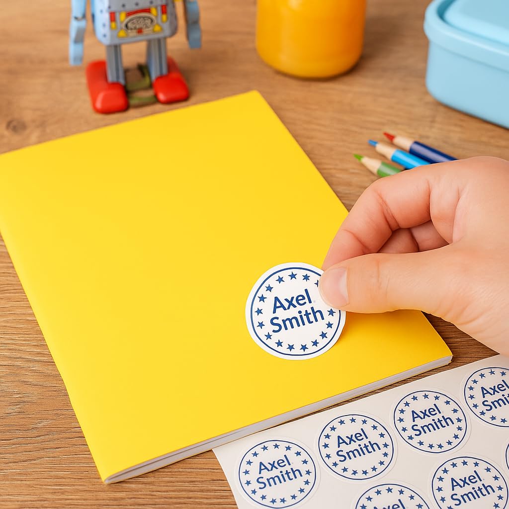 2400 Matte White Round Label Stickers (24 per Sheet, diameter 40mm | 2400 Labels - Image 3