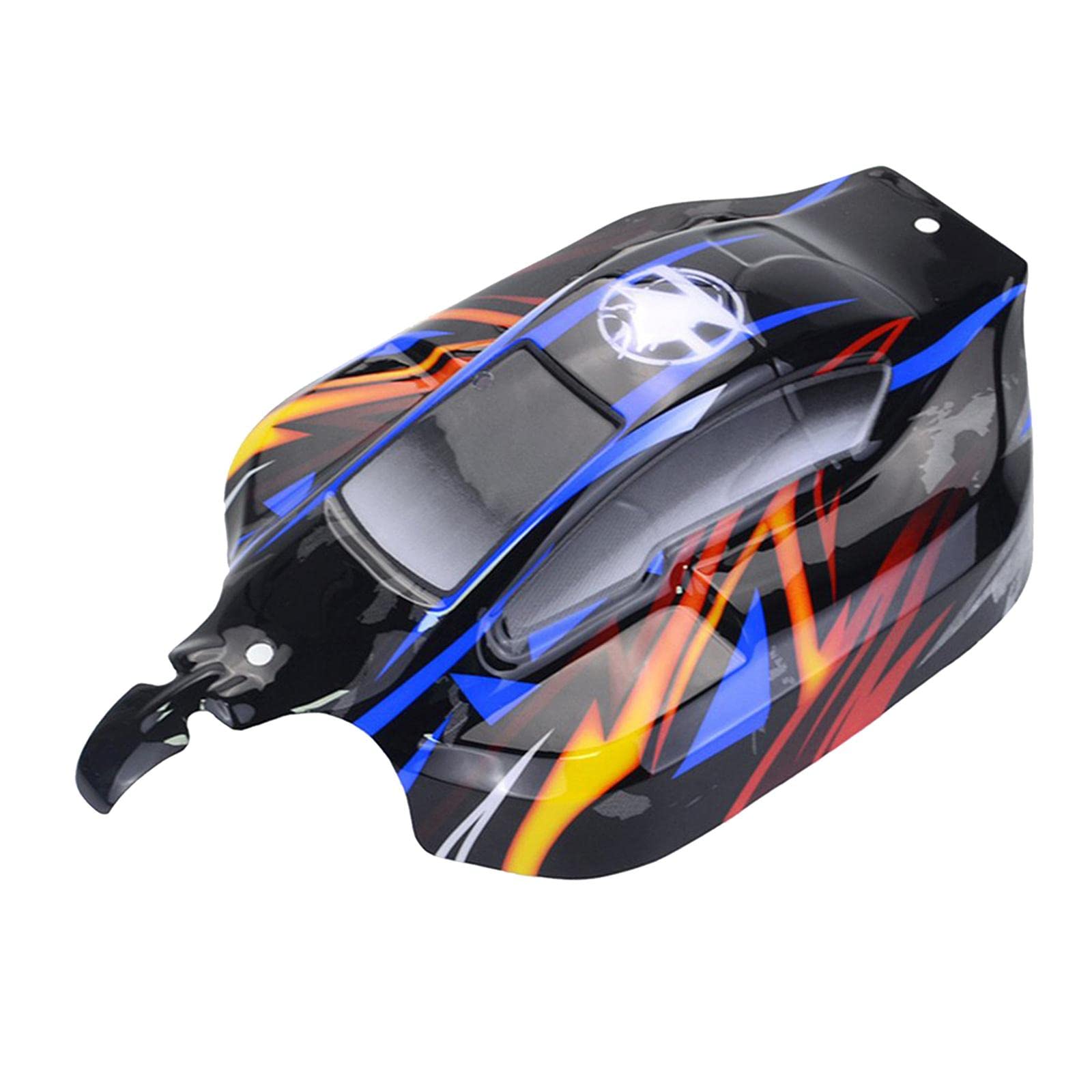 F Fityle Partes y Accesorios Nitro RC 1/8 Truck Body Shell Cover RC Car Parts , Negro