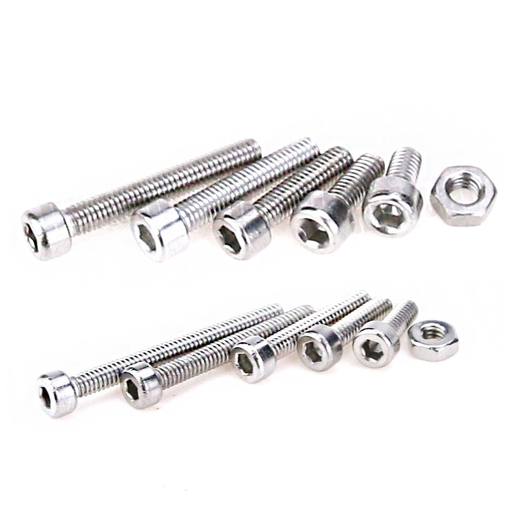 Hilitchi 420pcs M2 M3 Stainless Steel Hex Socket Head Cap Screw Bolt Nuts Assortment Kit with Box (304 Stainless Steel) by Hilitchi - Image 3