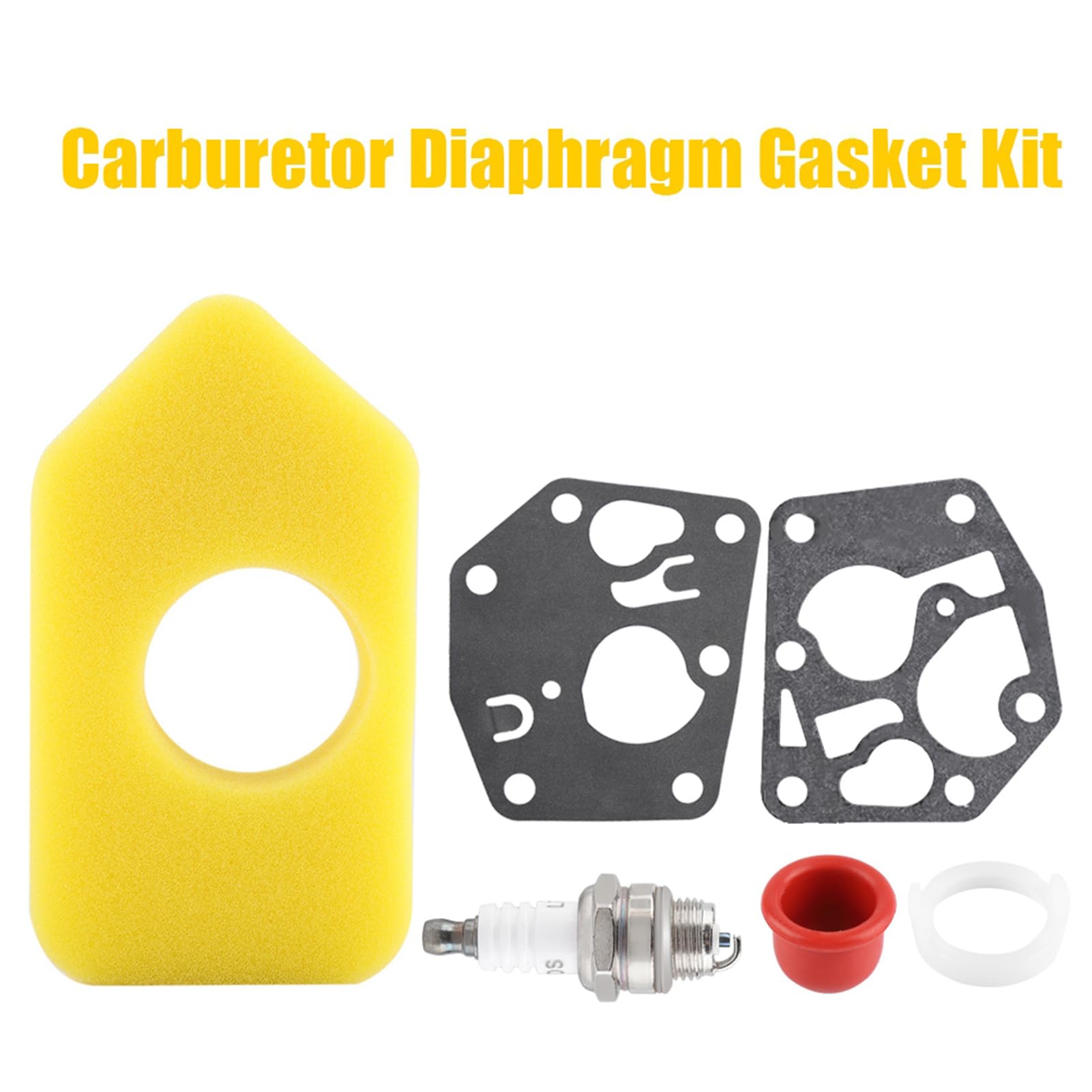 Filtro a Membrana, Kit Membrana Carburatore Guarnizione Membrana Carburatore Filtro Aria Kit Candela Kit Carburatore per Molti Piccoli Motori Kit di Messa a Punto