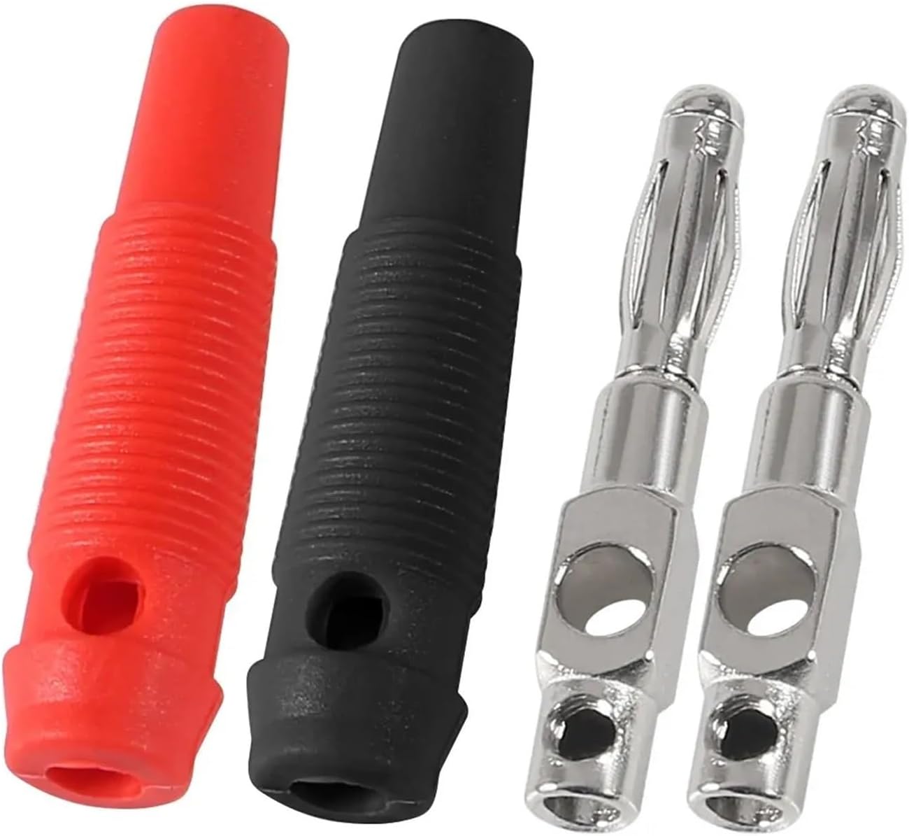 10Pcs 32A High Current Screw Type 4mm Banana Plugs Male Stackable Connector Speaker Cable Adapter 4mm High Current Banana Plugs