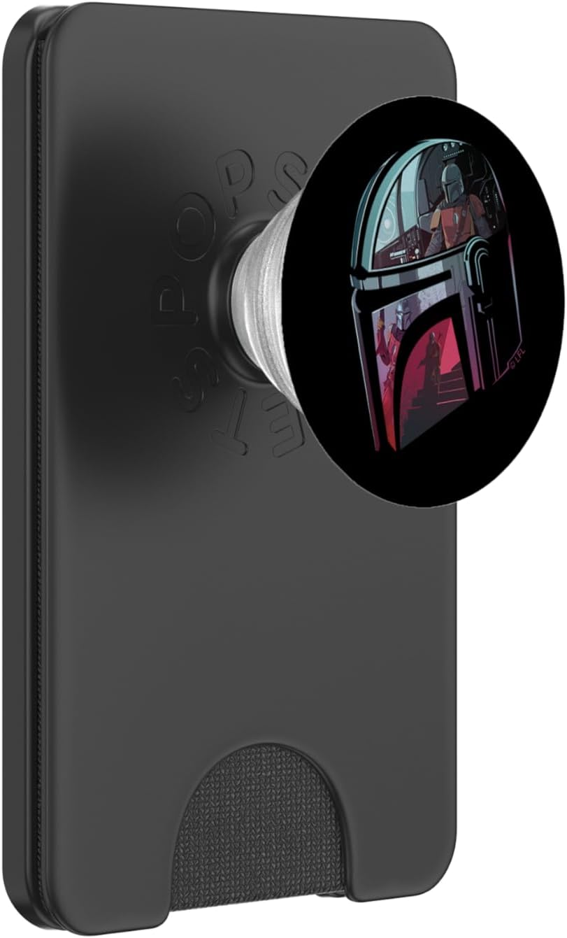 Star Wars The Mandalorian Helmet Reflection PopSockets PopGrip for MagSafe