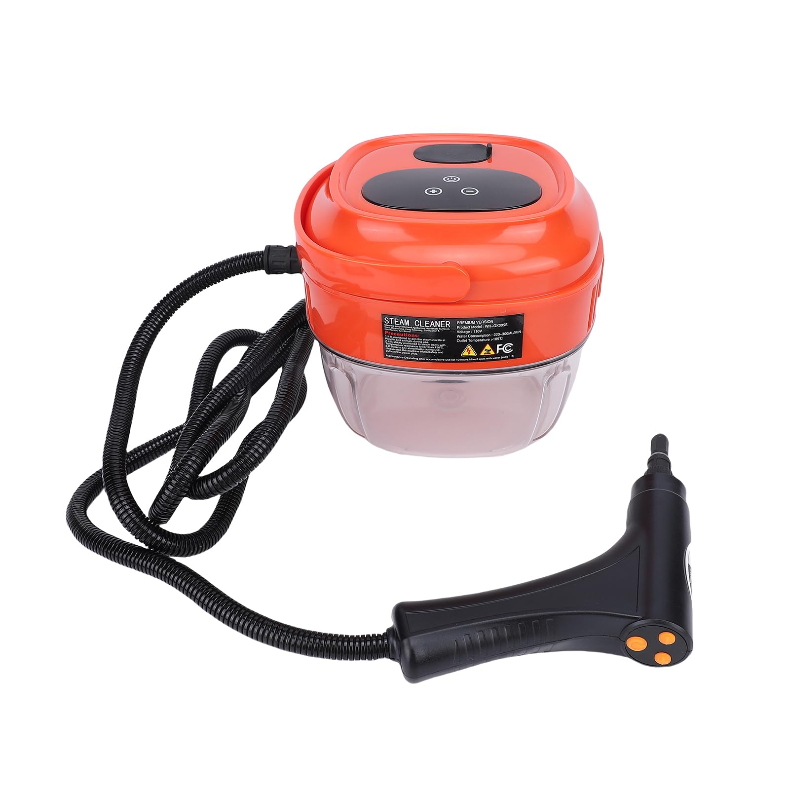 Odkurzacz parowy o mocy 1800 W Wysokotemperaturowa maszyna do czyszczenia parą ze zbiornikiem o pojemności 1700 ml Wielofunkcyjne Szybkie nagrzewanie Regulowane ustawienia (EU Plug 220V)
