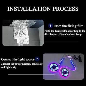 LED Cloud Light, 3D Cloud Night Light, Fluffy Ceiling Cloud Lights, RGB Cloud Wall Light with App Control/Music Sync Voice Control/Remote Control, for Gaming Room Club Bar Bedroom,82ft/25m
