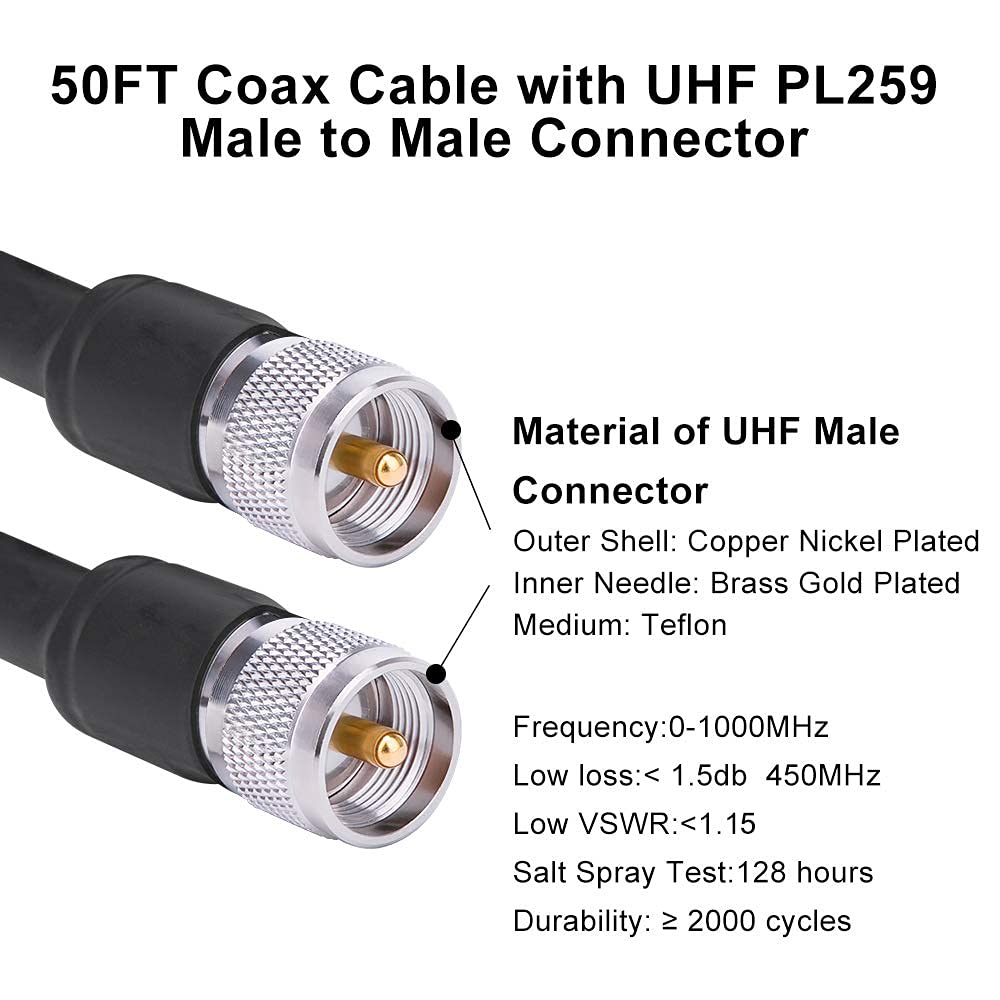 Kabel UHF 50ft