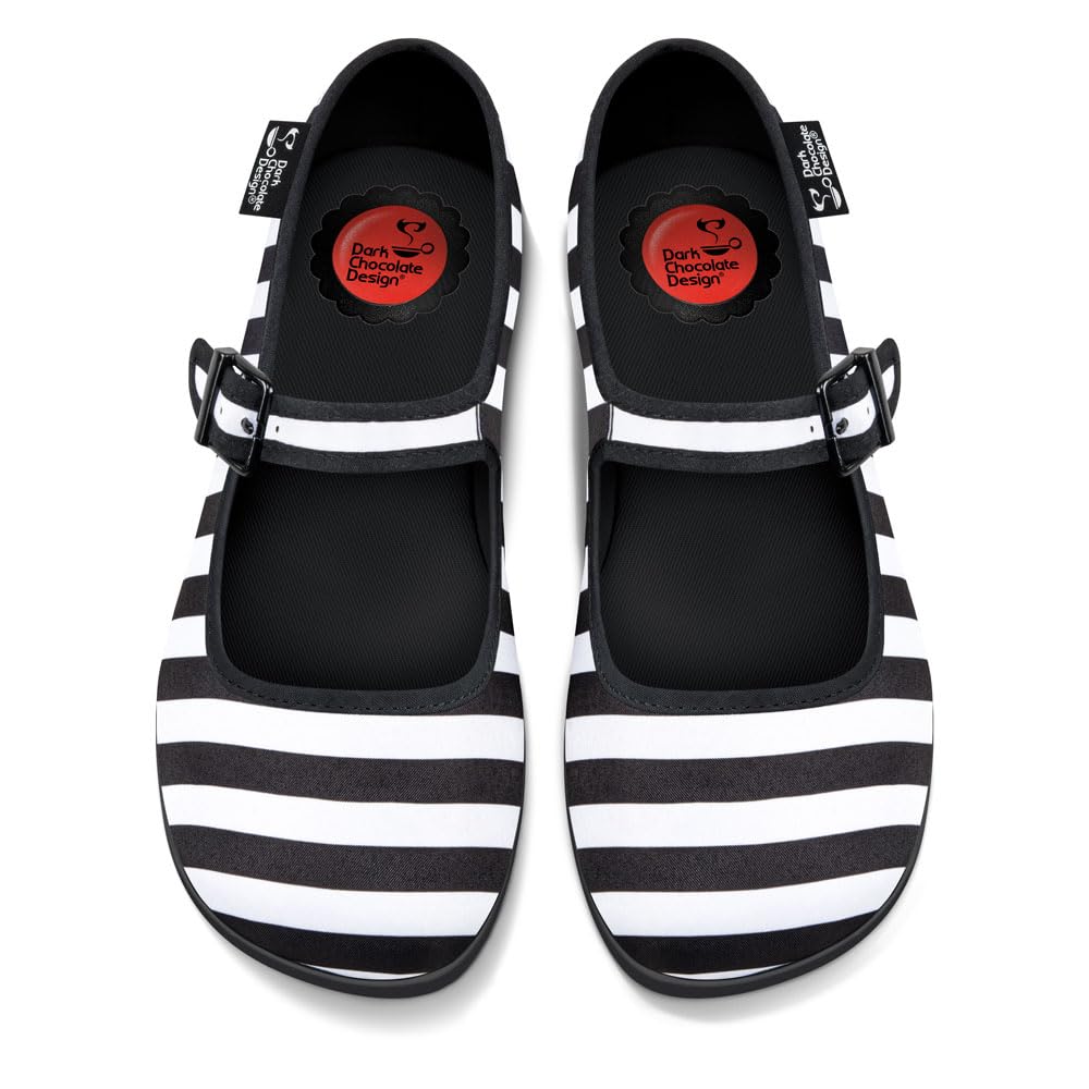 Hot Chocolate Design Chocolaticas Funky Canvas Women's Mary Jane Flat Shoes — view 12
