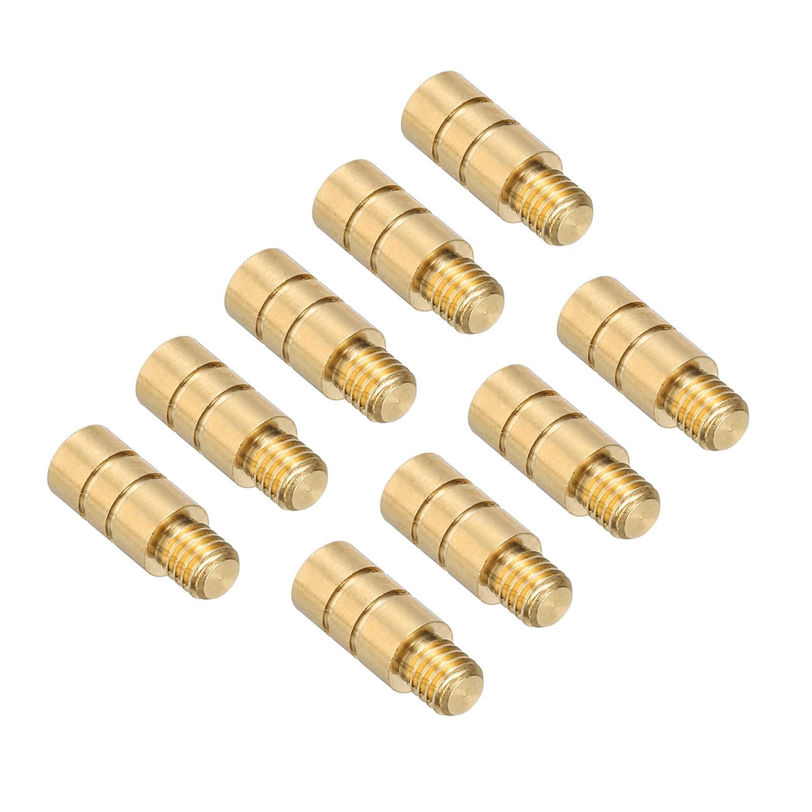 PATIKIL 2g Dart Weights, 9Pcs Brass Add Accentuator 2BA Thread for Dart Counter Weight Accessories Gold Tone