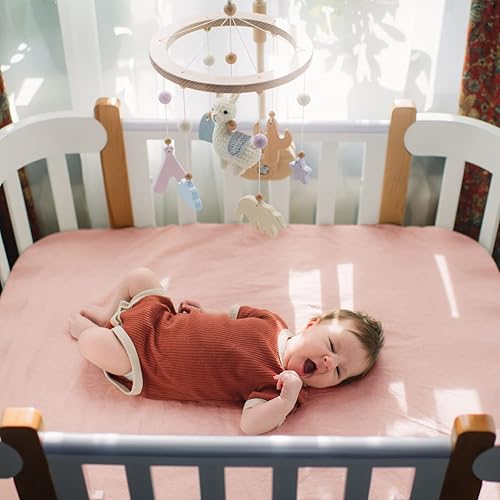 Miniatura 7 de MEILA Sábanas de moisés compatibles con Halo Baby Flex BassiNest, mini sábanas para cuna para niño y niña, 100% algodón jersey, ultra suaves,