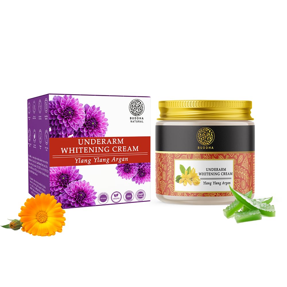 Buddha Natural Underarm Whitening Cream (75 Gms) - 100% Ayush Certified- Lighten Dark, Discolored Underarms, Reduce Bad Odor-image-41