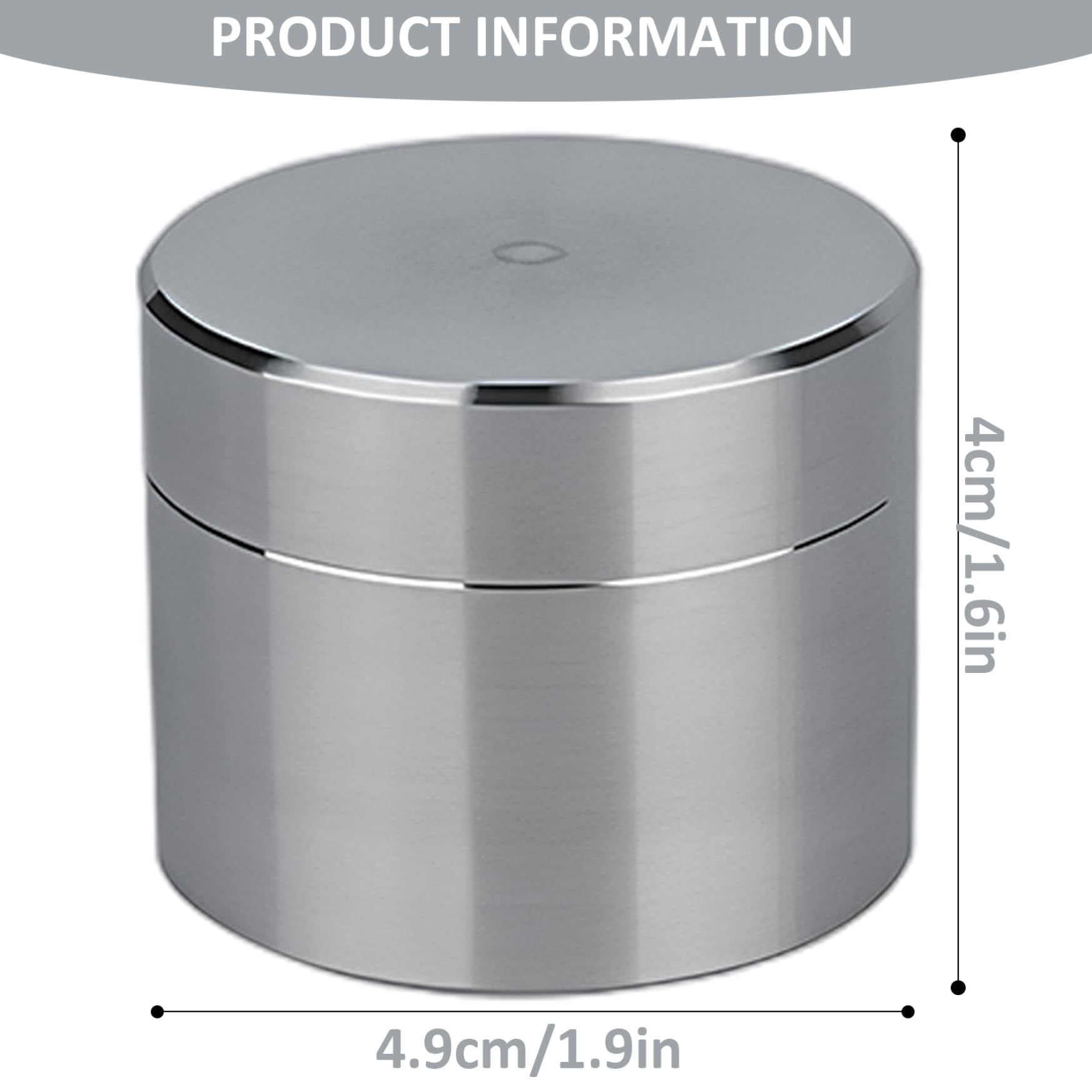 Organizador de pastillas de Metal de acero inoxidable, pastillero impermeable para uso diario, estuche pequeño para bolsillo EDC, L..