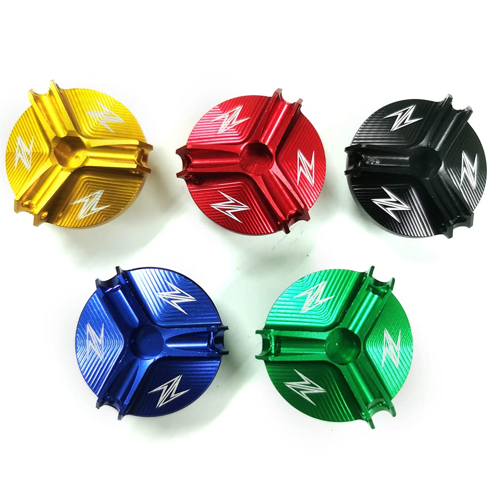 Engine Oil Filler Plug Fill Cap Plug Screw Compatible With Kawasaki Z400 2019 Z650 2017-2019 Z800 2013-2016 E 2013-2016 Z900 2017-2019 Z900RS 2018-2019 Z900RS Cafe 2018-2019 Z1000 2010-2019 (Gold)