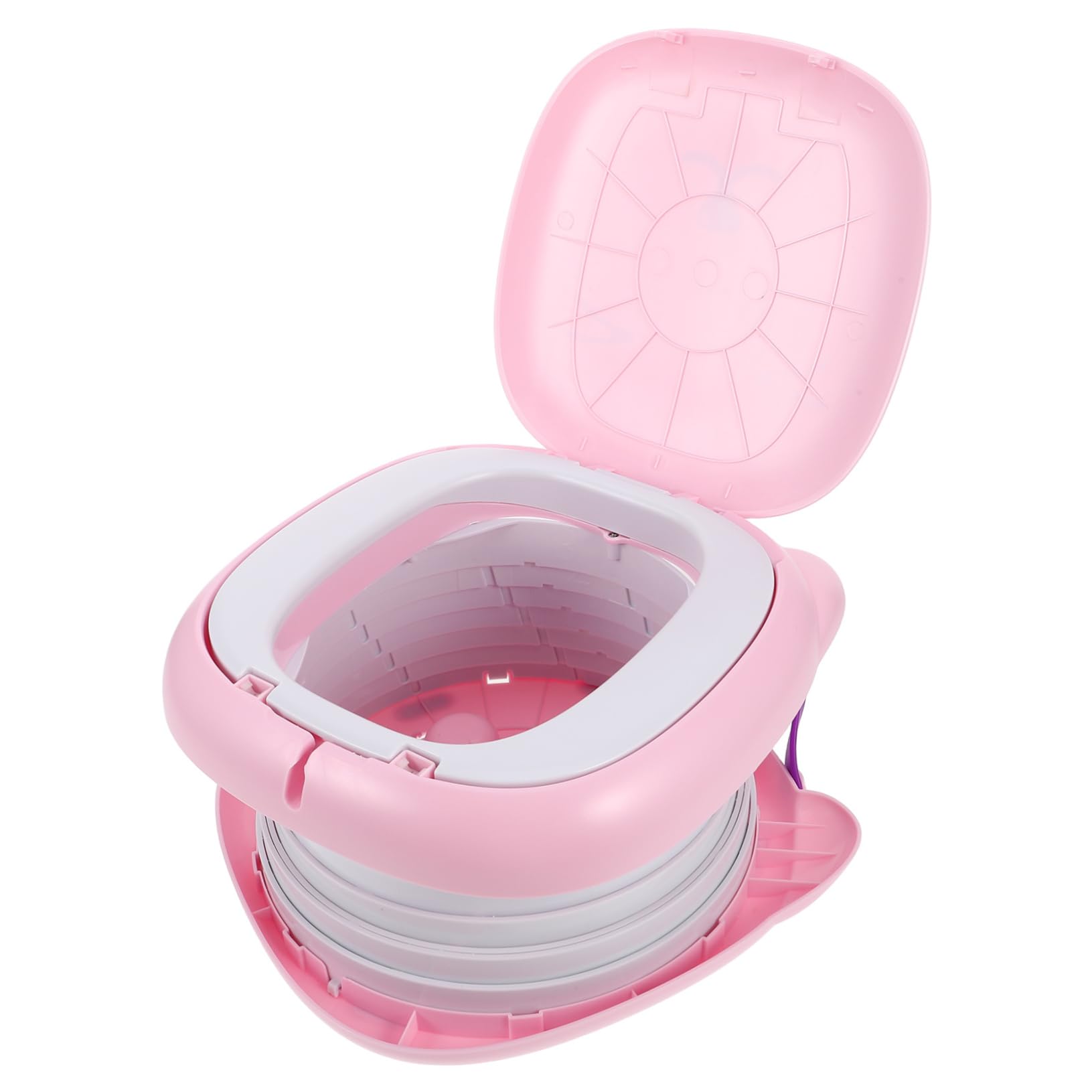 BESPORTBLE Inodoro Portátil Para Asiento De Inodoro Portátil Orinal Para Inodoro Plegable Para Coche Orinal Portátil De Entrenamiento Orinal Para Orinal Portátil Rosa Pp