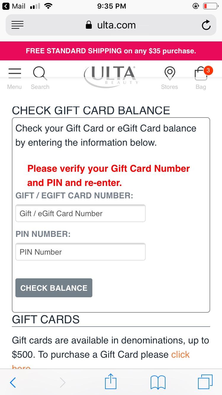 Ulta Beauty eGift Card Standard Gift Cards