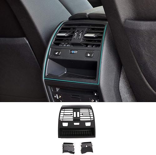 CHEYA Cubierta de repuesto para marco de ventilación de aire para BMW Serie 7 F02 F01 730 735 745 740 750 Accesorios de coche (3 agujeros)