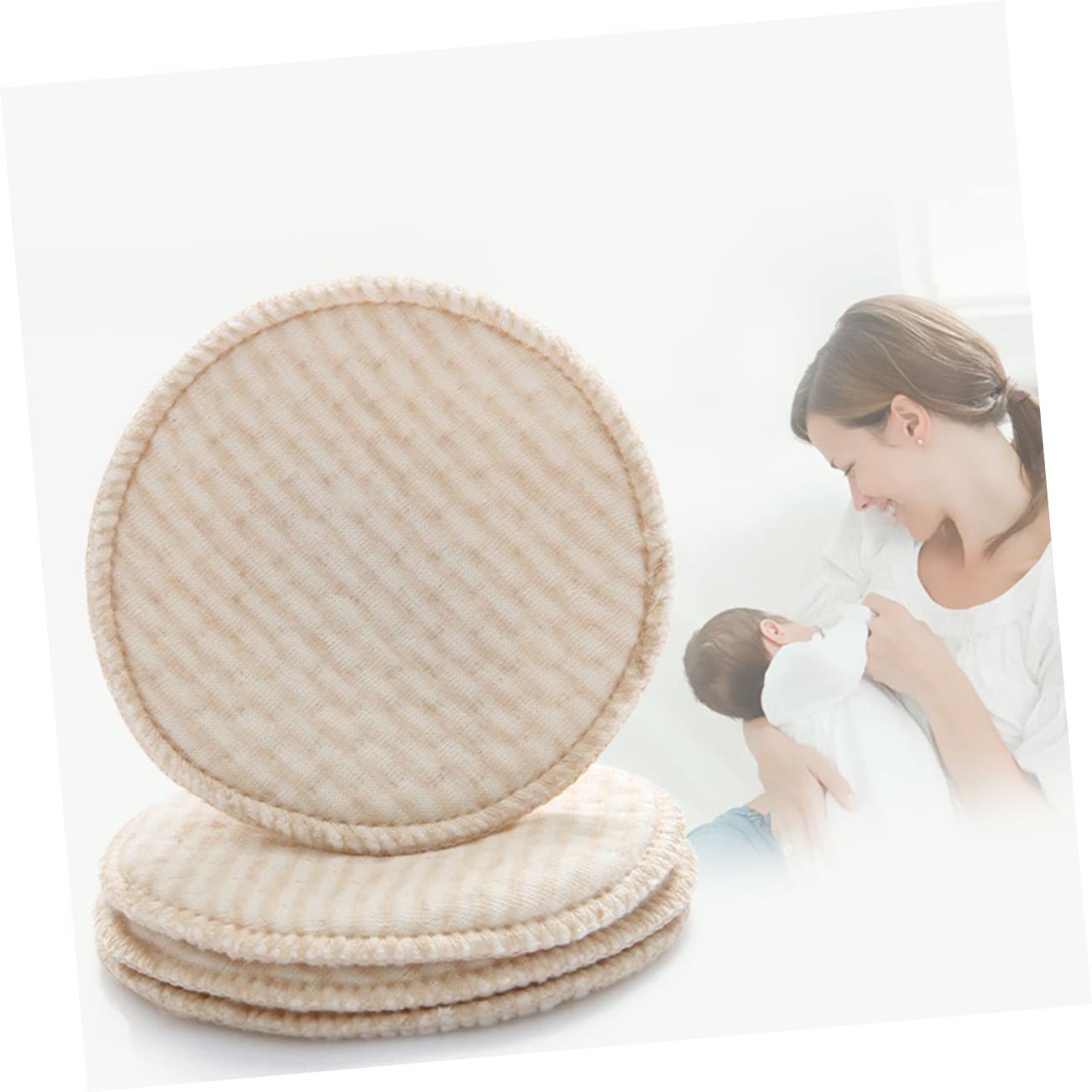 Toyvian 36pcs Reusable Nursing Pads for Women Washable Breast Pads Leak Lightweight and Comfortable for Breastfeeding Mothers for Daily Use