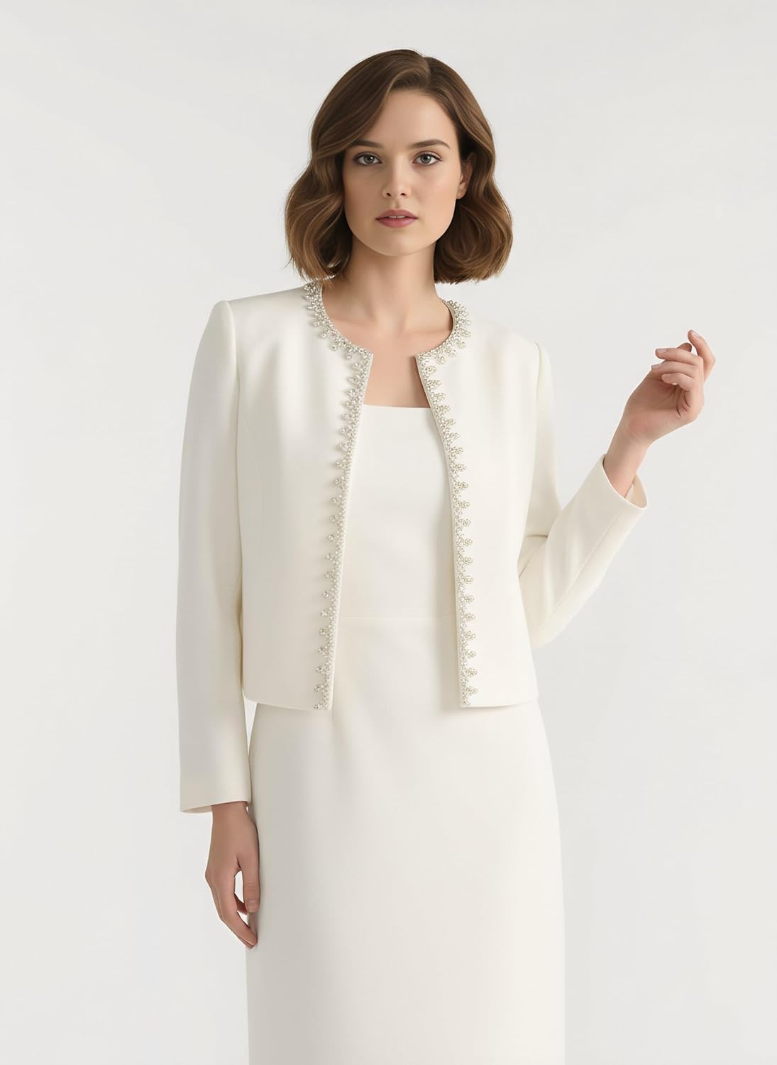 Edge Power Jacket Women's Elegant Formal Blazer Jacket for Party Evening Wedding Guest - Image 5