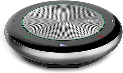 Yealink Altavoz de conferencia Bluetooth CP700 y equipos de micrófono, portátil inalámbricoUSB-A para reuniones, softphone, plataformas de